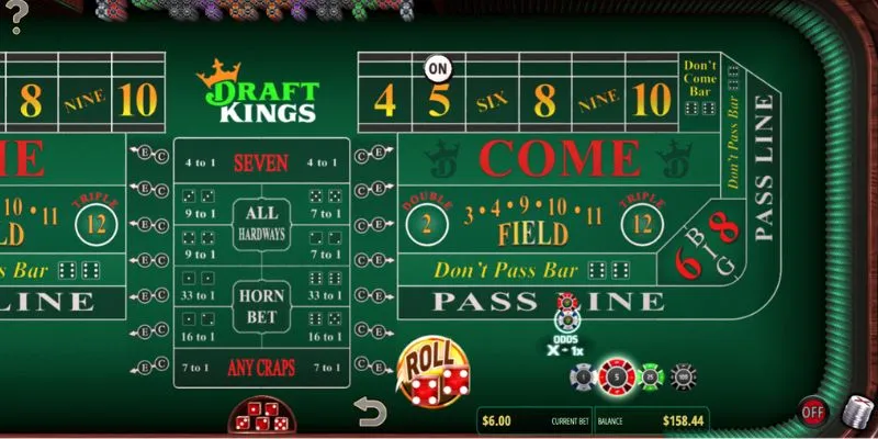 Chiến thuật chơi Craps - Chiến lược cược an toàn dành cho người mới 2 Khám phá các loại cược phổ biến trong Craps