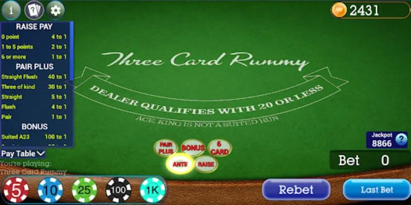 Three Card Rummy tại Hi88 - Hướng dẫn chơi cơ bản cho tân thủ 3 Tìm hiểu cách chơi Three Card Rummy từ A đến Z